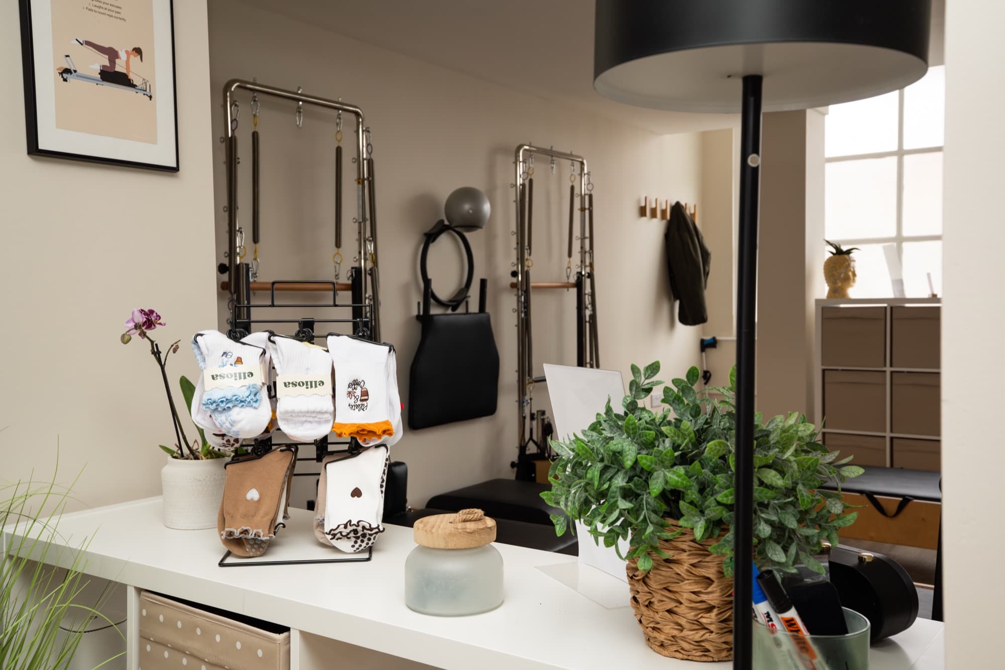 Inside the Parkstone Pilates teaching studio in Poole